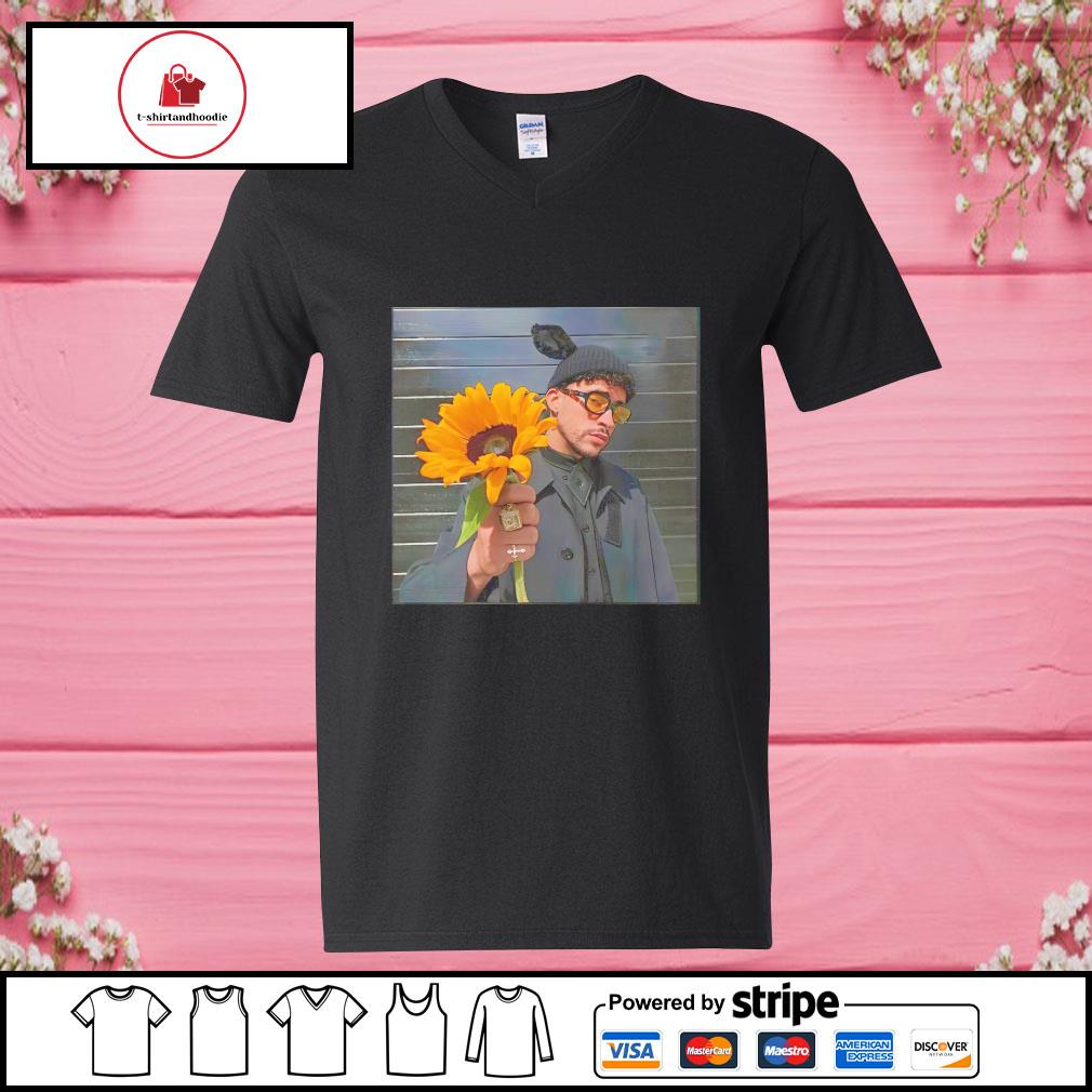 Bad Bunny Shirt Designs Benito Antonio With Sun Flower 2022