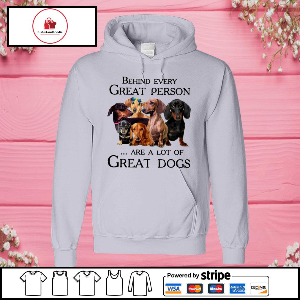 TEEPOMY Behind Every Great Person There is A Great Great Dane Unisex Hoodie 
