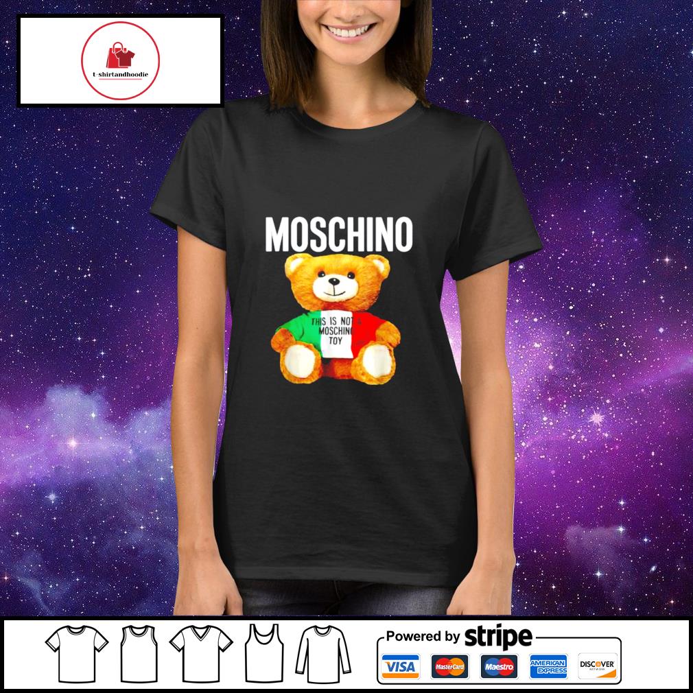 Moschino this is online not a toy hoodie