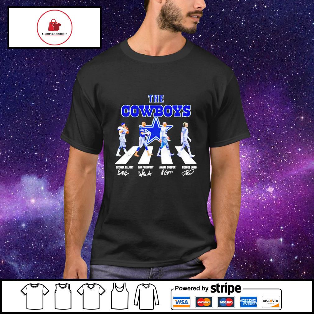 Design the cowboys abbey road signature shirt, hoodie, sweater, long sleeve  and tank top