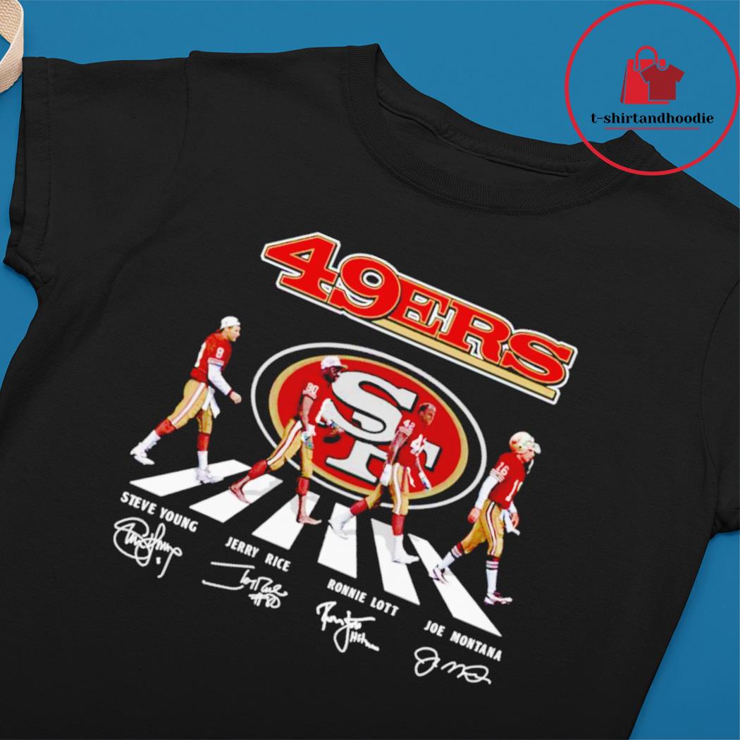 Champion 49ers Joe Montana Steve Young And Jerry Rice Signatures Shirt,  hoodie, sweater, long sleeve and tank top