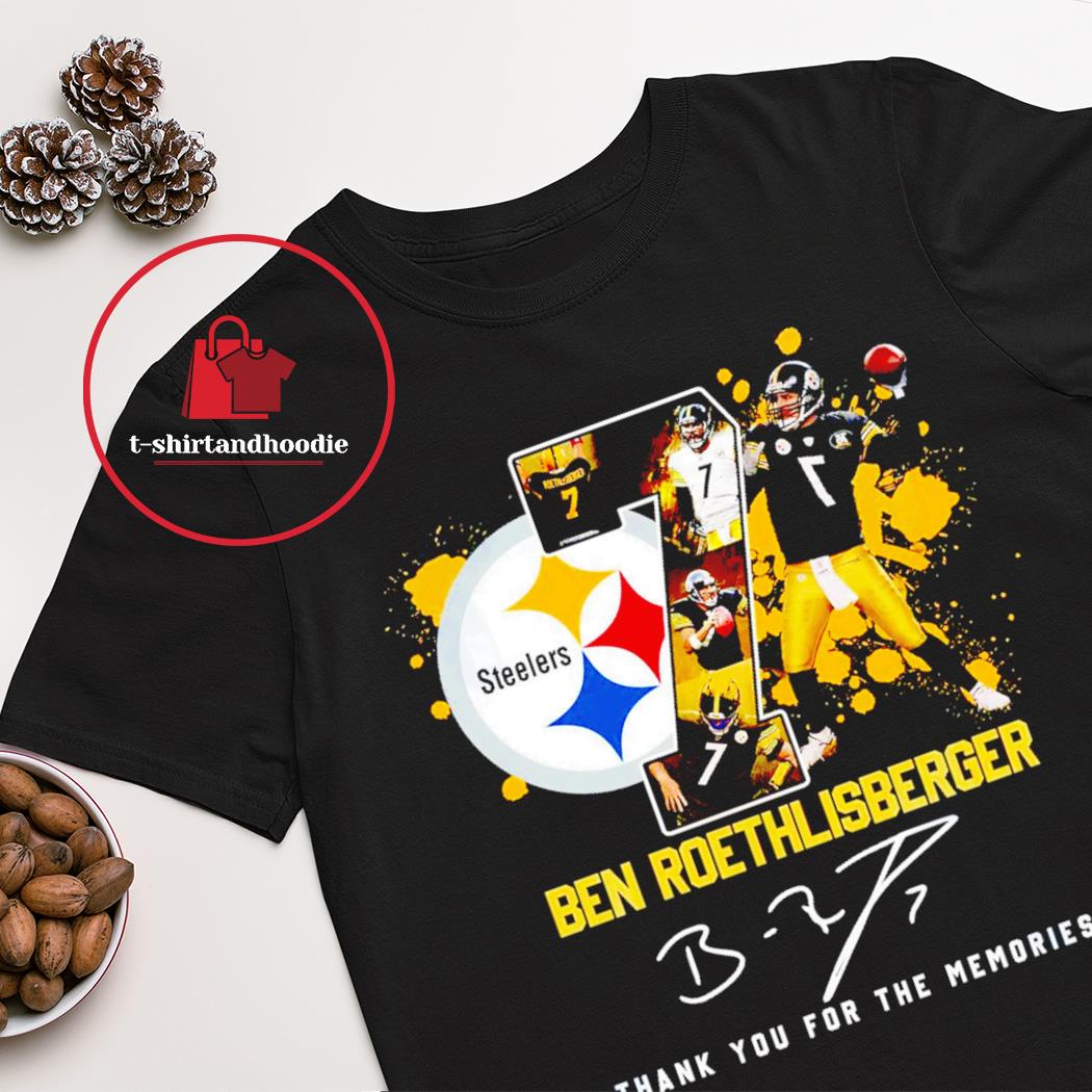 Ben Roethlisberger Pittsburgh Steelers 2004 2021 Thank You For The Memories  Unisex T-Shirt - Teeruto