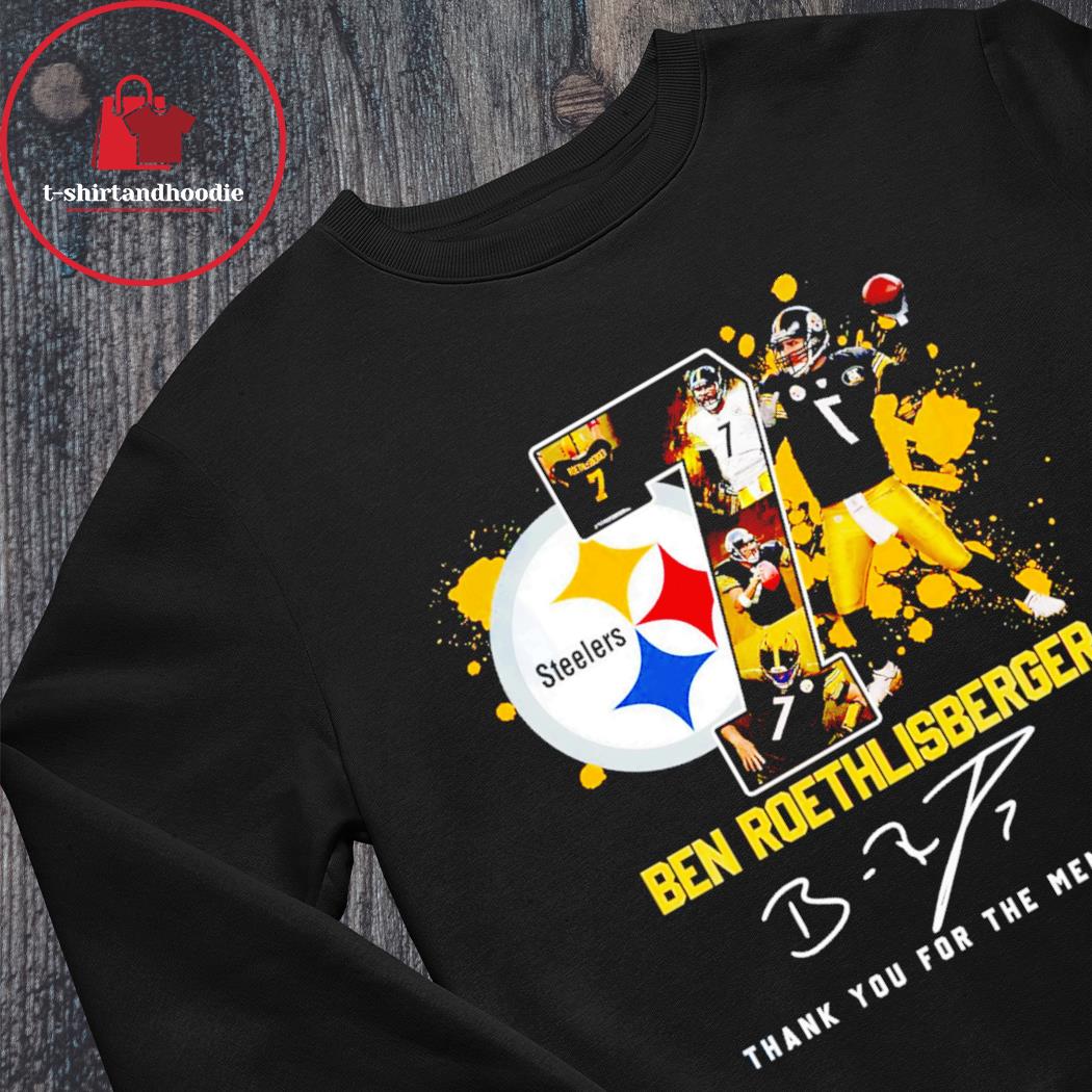 Official ben Roethlisberger Pittsburgh Steelers 2004 2021 Thank You For The  Memories Shirt, hoodie, sweater and long sleeve