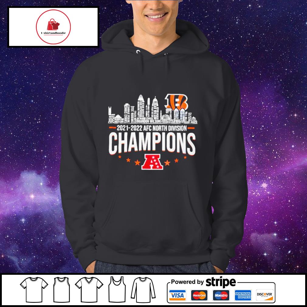 Cincinnati Bengals 2021 2022 AFC North Division Champions NFL football shirt,  hoodie, sweatshirt and tank top