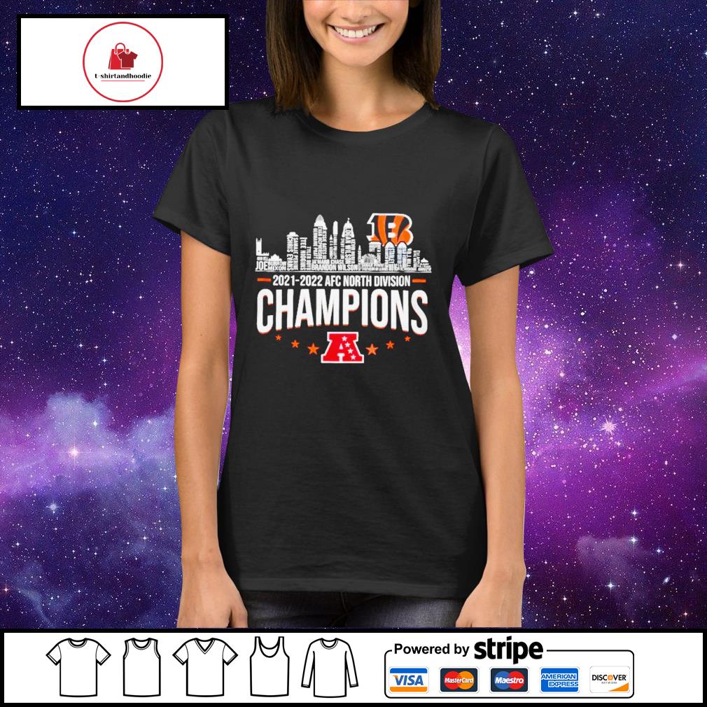 2021 2022 AFC North Champions Cincinnati Bengals T-shirt, 42% OFF