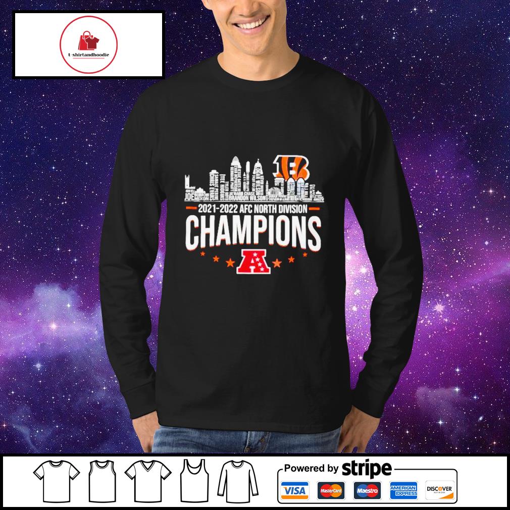 Cincinnati Bengals 2021 2022 AFC North Division Champions NFL football shirt,  hoodie, sweatshirt and tank top