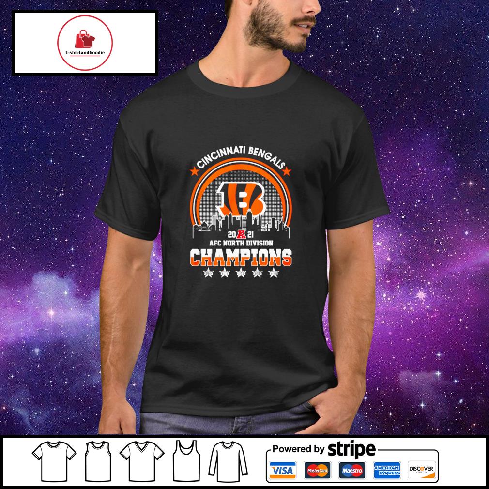 Cincinnati Bengals 2005-2021 AFC North Division Champions T-shirt