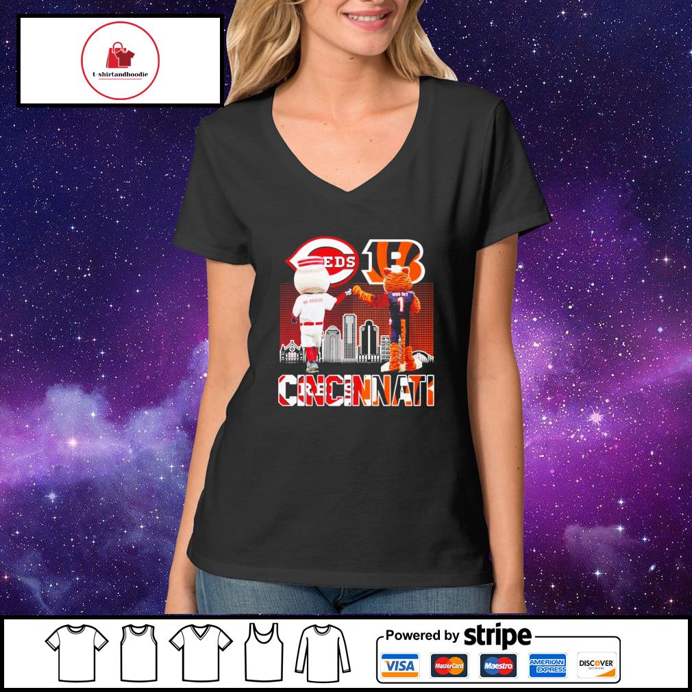 Cincinnati Reds Mr.Redlegs And Cincinnati Bengals Who Dey Cincinnati Shirt,  hoodie, sweater, long sleeve and tank top