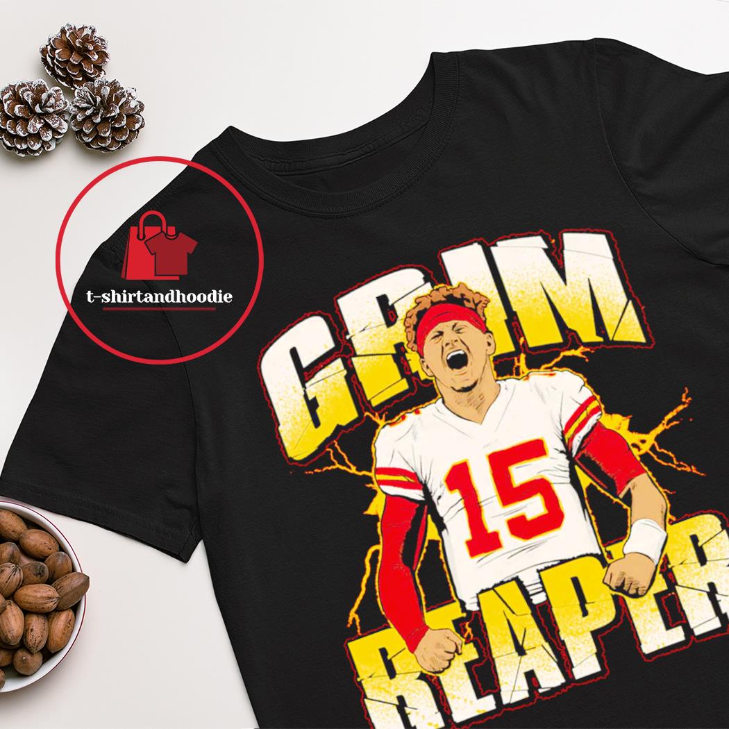 Official patrick mahomes ii grim reaper 2022 shirt, hoodie, sweater, long  sleeve and tank top