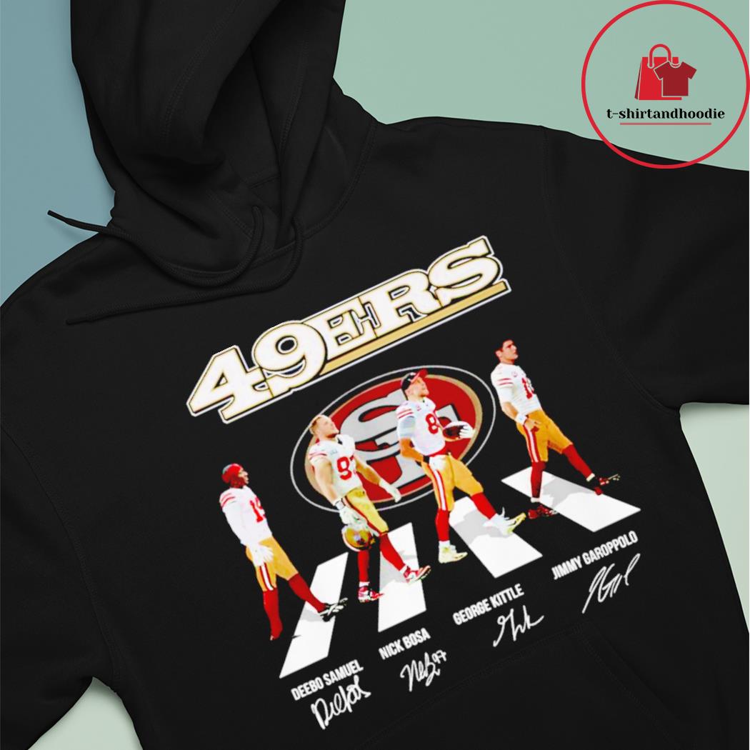 San Francisco 49ers Garoppolo and Kittle signature T-shirt, hoodie