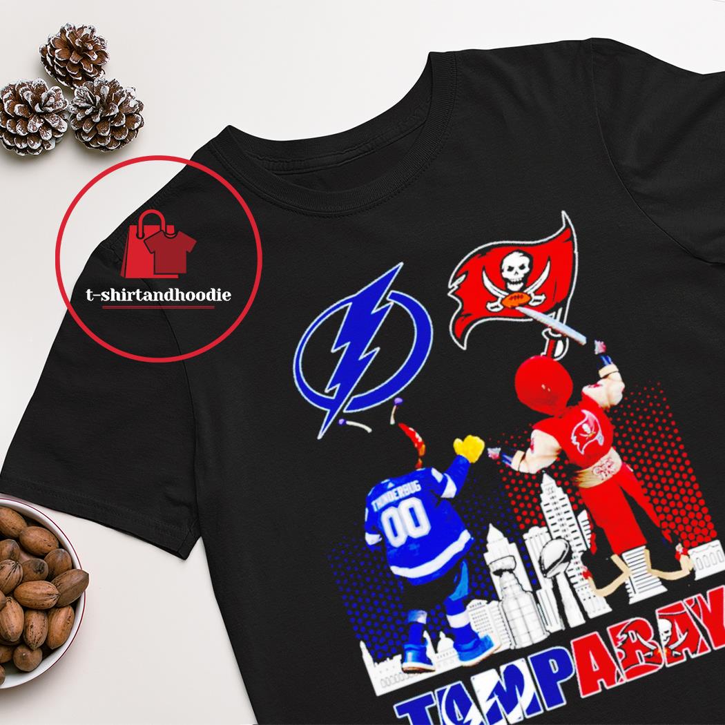 Tampa Bay Buccaneers and Tampa Bay Lightning Mascot shirt, hoodie