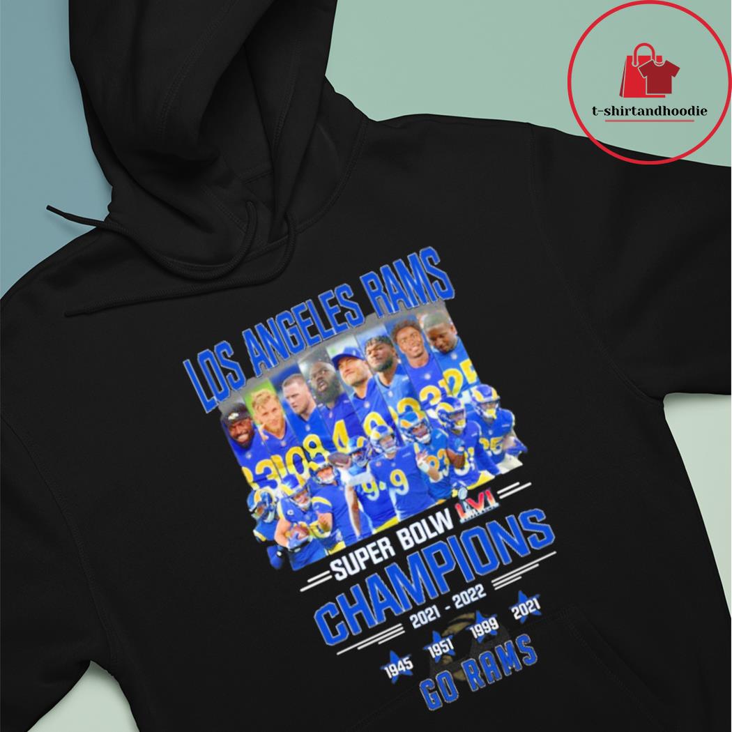 Trending Los angeles rams 2022 super bowl champs shirt, hoodie