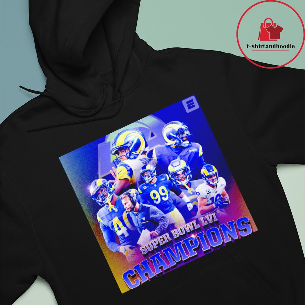 Los Angeles Rams Super Bowl 2022 Champions T-Shirt, hoodie