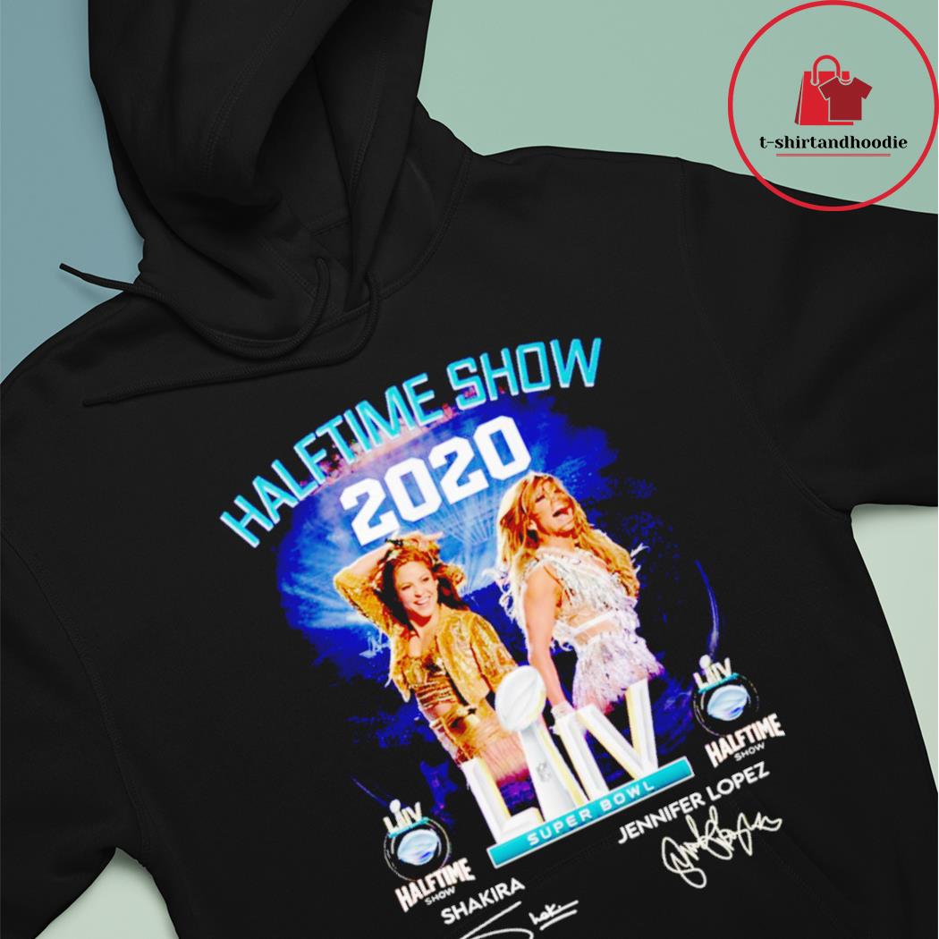 Halftime Show 2020 Super Bowl Shakira Jennifer Lopez signatures T-shirt,  hoodie, sweater, long sleeve and tank top