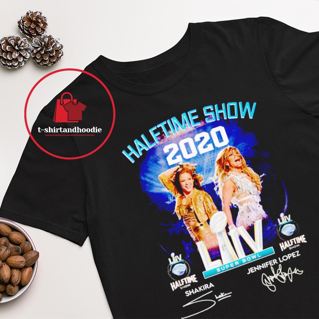 Halftime Show 2020 Super Bowl Shakira Jennifer Lopez signatures T-shirt,  hoodie, sweater, long sleeve and tank top