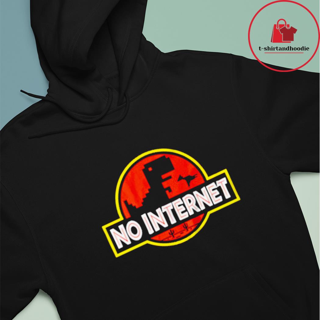 no internet jurassic park shirt