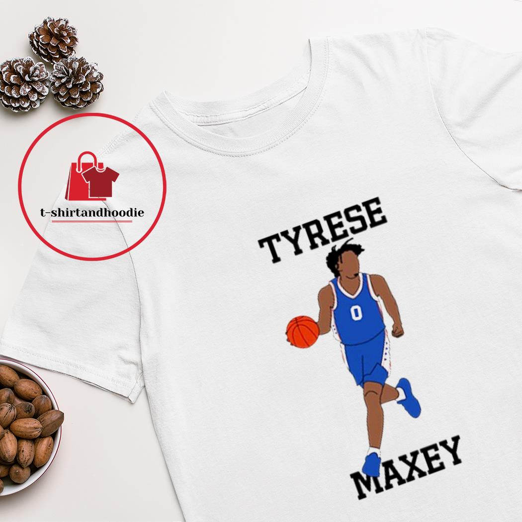 Official Philadelphia 76ers Tyrese Maxey T-Shirts, Tyrese Maxey