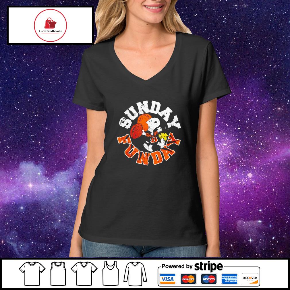 Snoopy and Woodstock sunday funday Cincinnati Bengals shirt, hoodie,  sweater, long sleeve and tank top