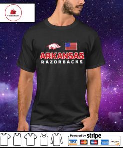 Arkansas Razorbacks US flag shirt