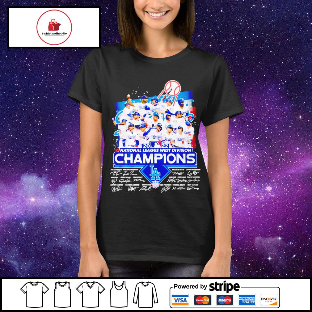 Official los angeles dodgers nl west division champions 2022 shirt