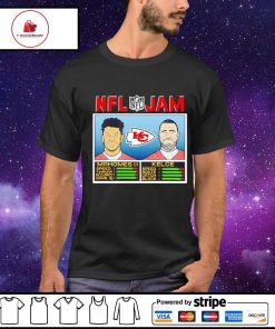 NFL Jam Kansas City Chiefs Patrick Mahomes and Travis Kelce shirt