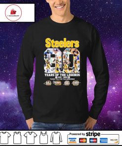 90 years of Steelers 1933-2023 thank you for the memories with signatures  shirt, hoodie, sweater, long sleeve and tank top