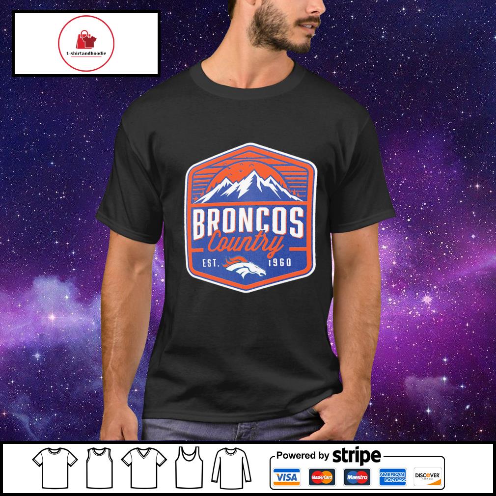 Broncos country Denver Broncos open receiver est 1960 shirt