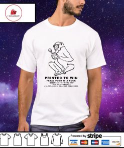 Pirate Monkey printed to win petal push is a fuck shirt