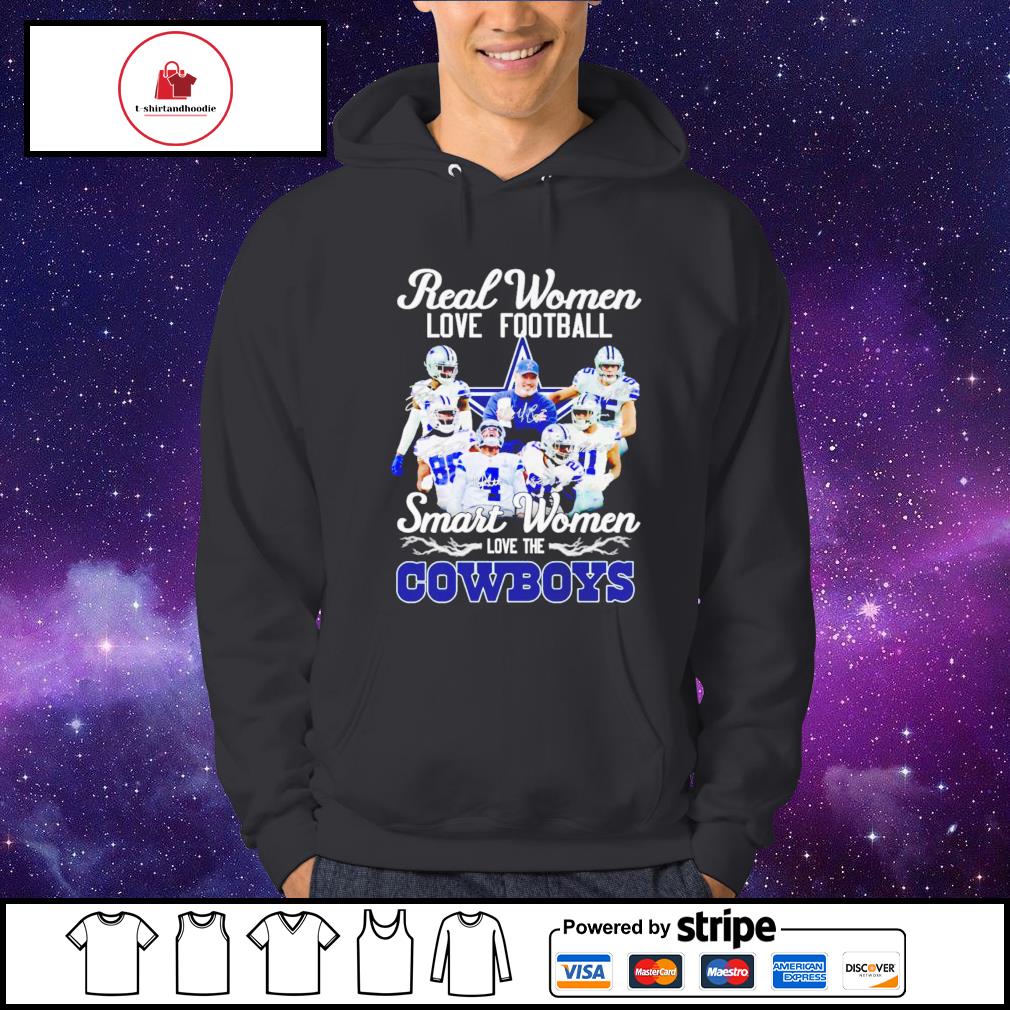 Nice real women love football smart women love the dallas cowboys  signatures shirt, hoodie, longsleeve tee, sweater