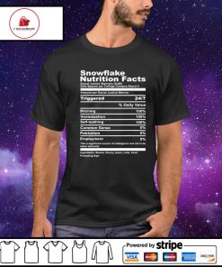 Snowflake nutrition facts shirt