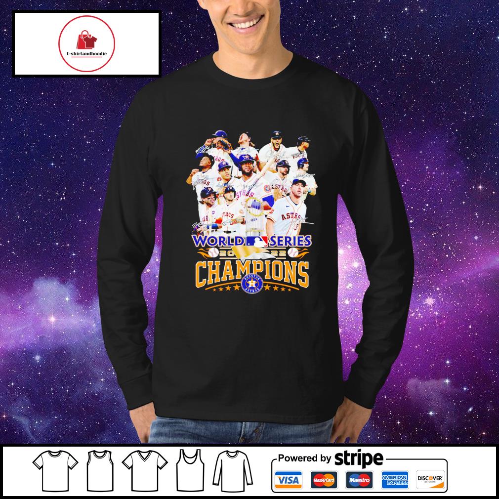 2022 World Series Champions Astros Hoodie from Homage. | Ash | Vintage Apparel from Homage.
