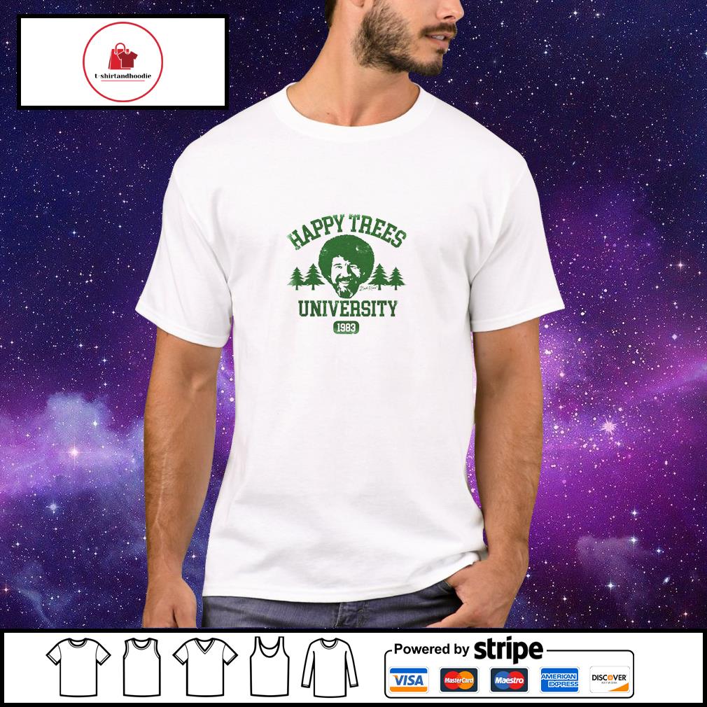 bob ross t shirt happy trees