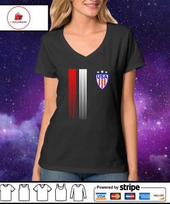 TeeShirtPalace Cool USA Soccer Jersey Stripes T-Shirt