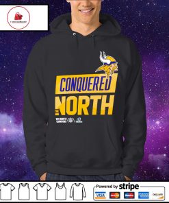 Vikings conquered north the nfc north champions shirt, hoodie, longsleeve  tee, sweater