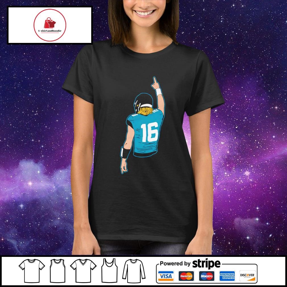 FREE shipping Number 16 Trevor Lawrence Jacksonville Jaguars shirt, Unisex  tee, hoodie, sweater, v-neck and tank top