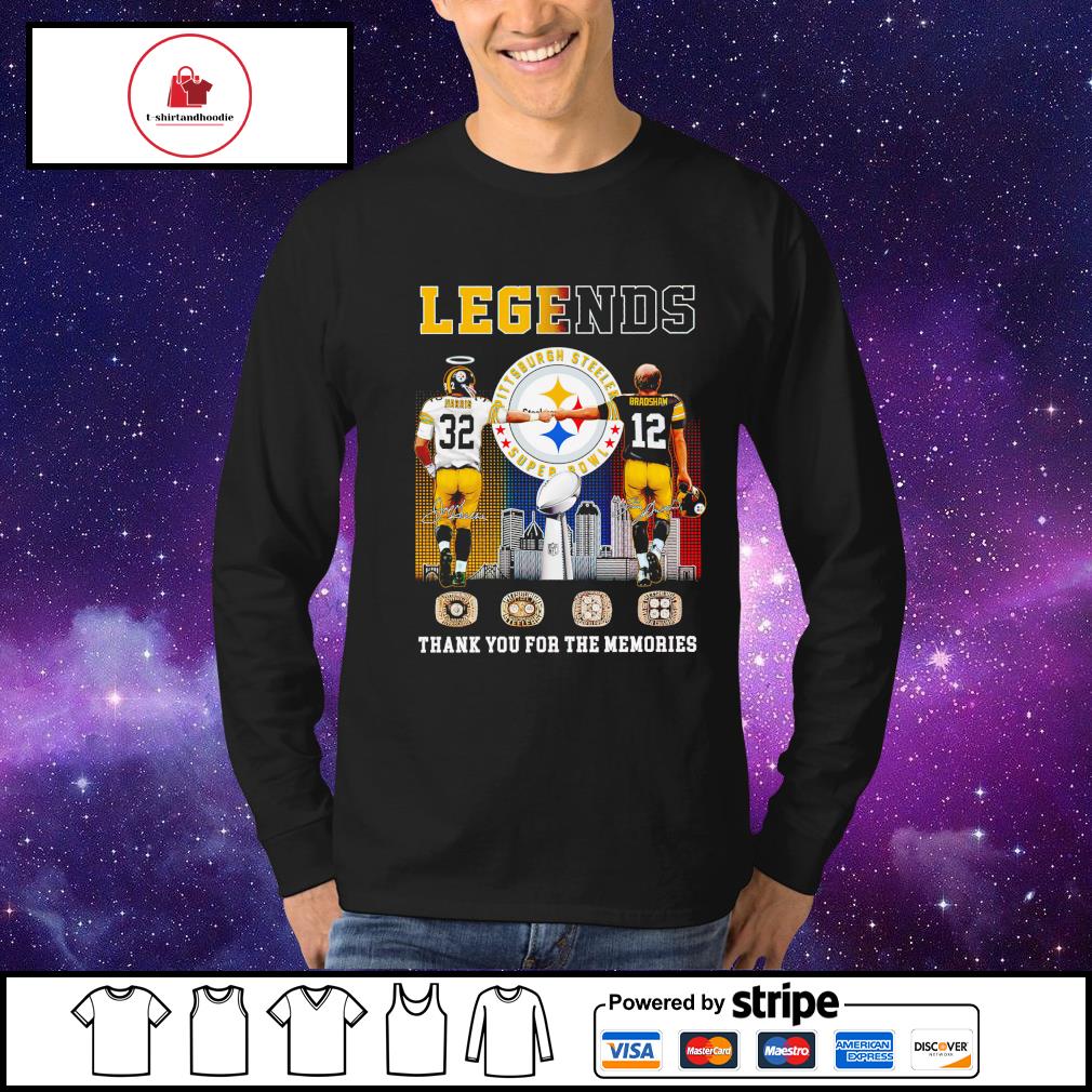 Pittsburgh Steelers legends thank you for the memories shirt, hoodie,  sweater, long sleeve and tank top