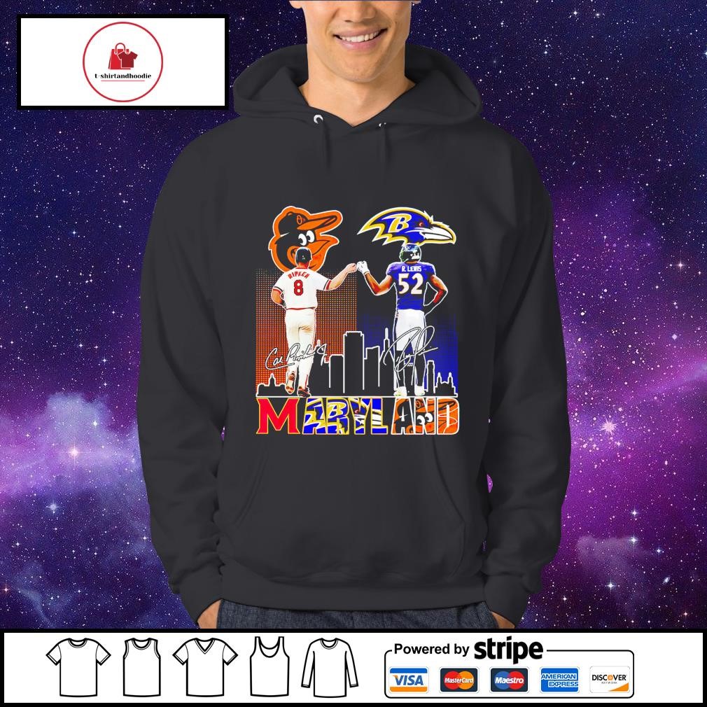 Cal Ripken and Ray Lewis Maryland signatures shirt, hoodie, sweater, long  sleeve and tank top