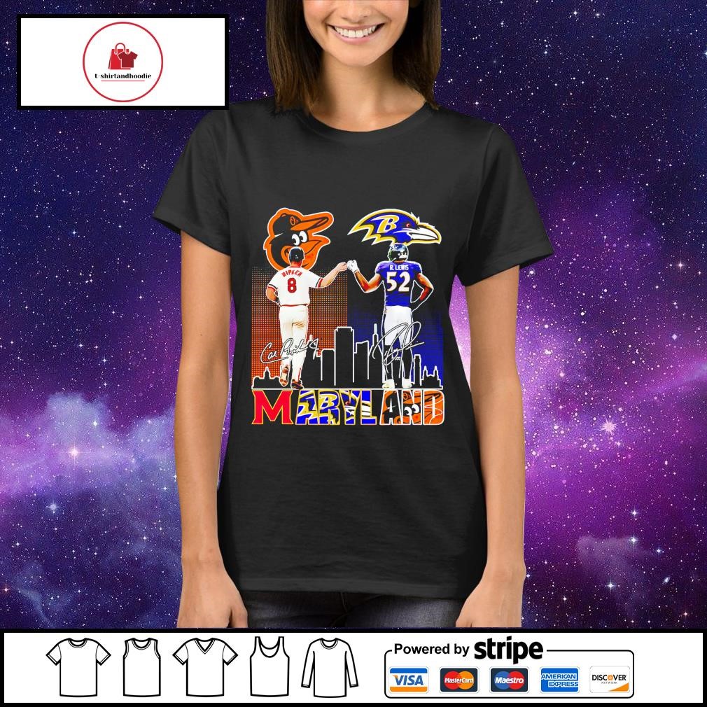 Funny maryland skyline 8 Cal Ripken Jr. 52 Ray Lewis players signatures  shirt – Emilytees – Shop trending shirts in the USA – Emilytees Fashion LLC  – Store  Collection Home Page