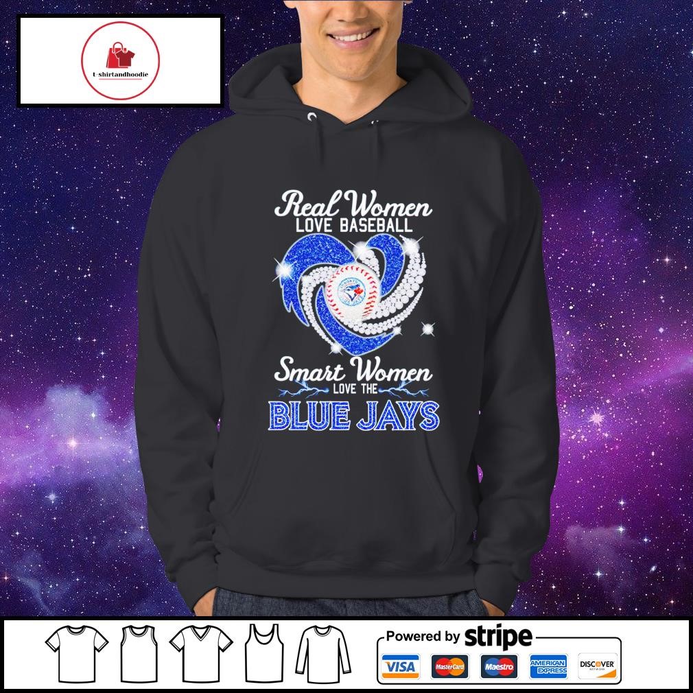 Real women love football smart women love the Blue Jays shirt, hoodie,  sweater, long sleeve and tank top