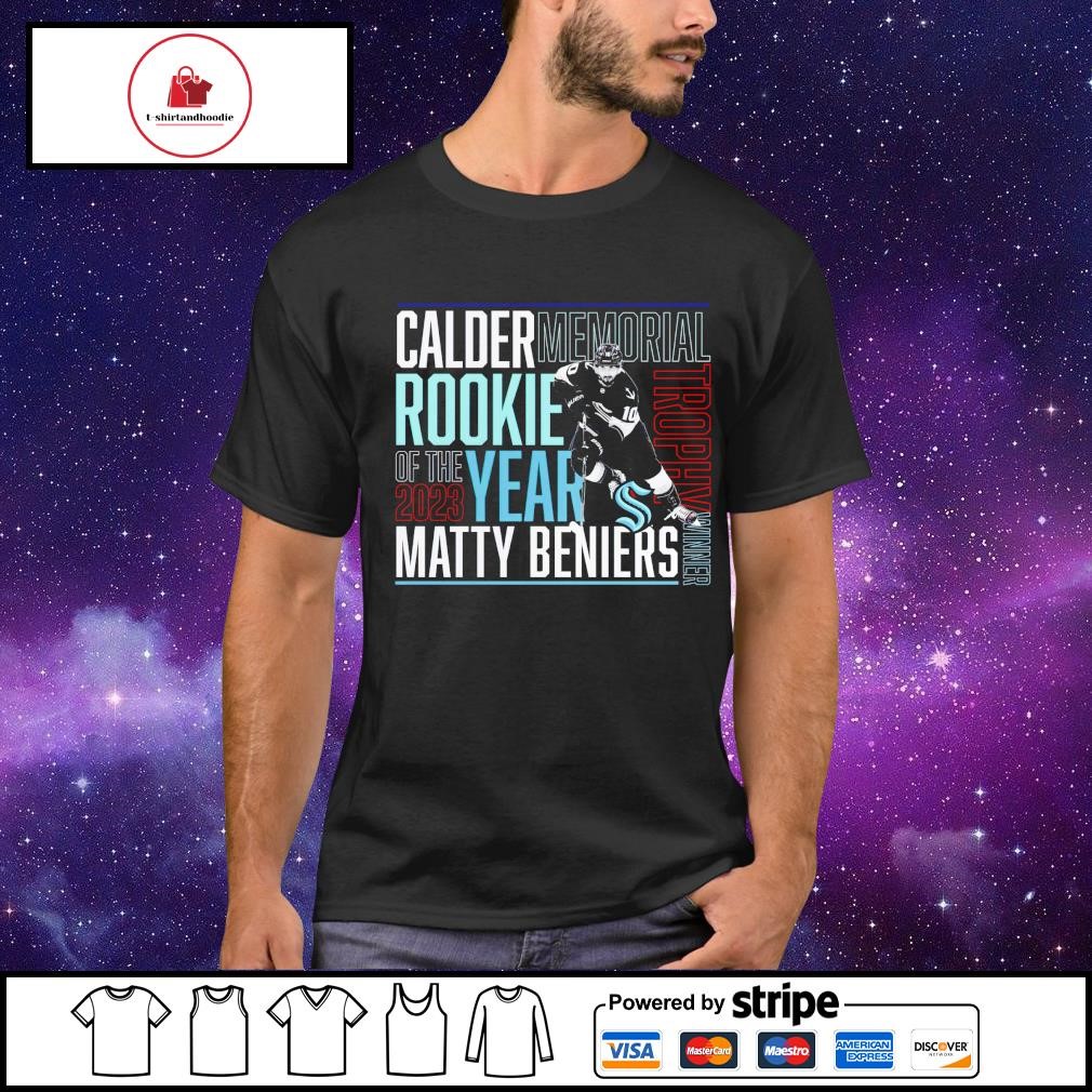 Seattle Kraken Matty Beniers Rookie Of The Year Shirt, hoodie