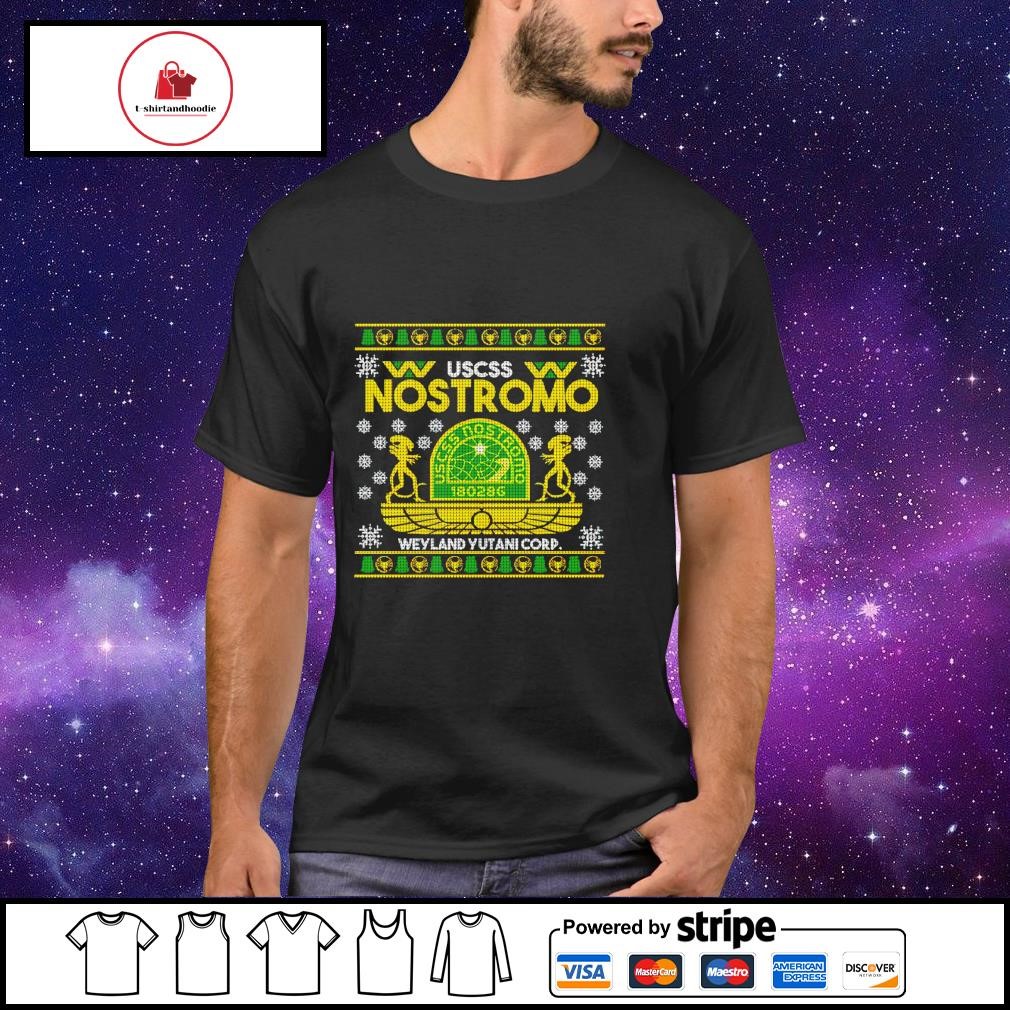 Men's uSCSS Nostromo Weyland Yutani Cord ugly Xmas shirt