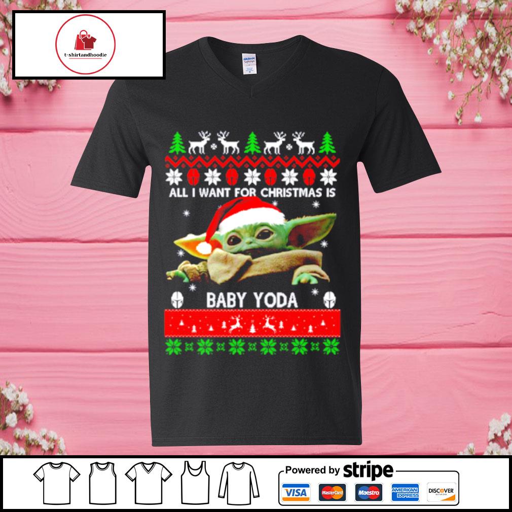 baby yoda christmas shirt