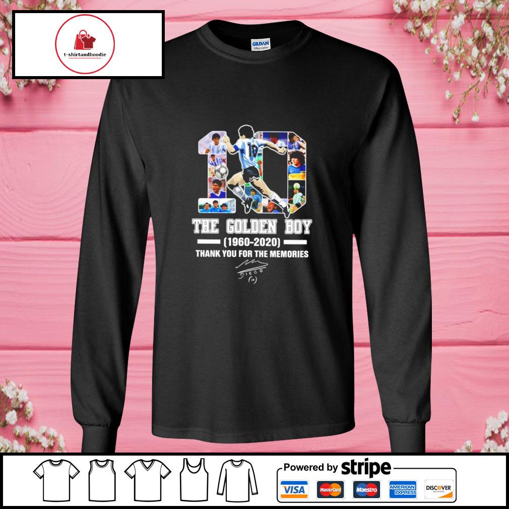 10 The Golden Boy 1960 Thank You For The Memories Signature Shirt Hoodie Sweater Long Sleeve And Tank Top