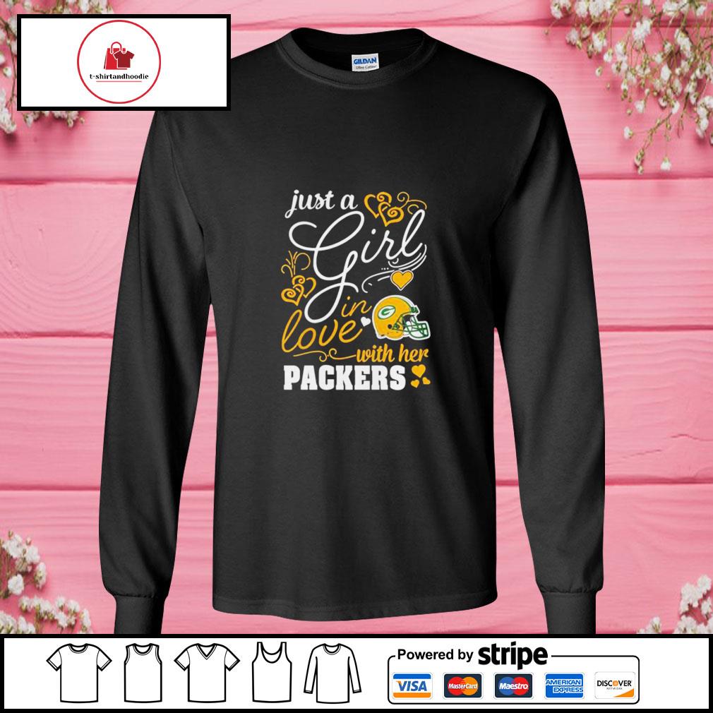 Just A Girl In Love With Her Green Bay Packers T-Shirt - TeeNaviSport